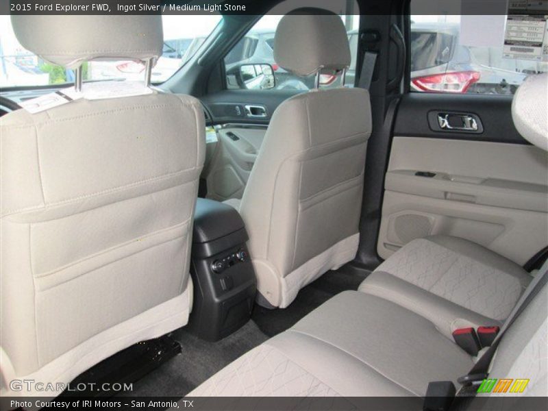 Ingot Silver / Medium Light Stone 2015 Ford Explorer FWD