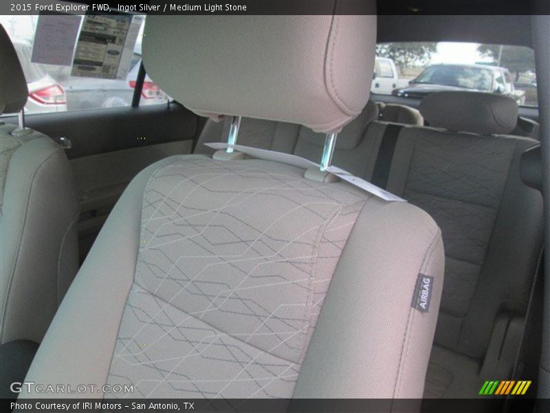 Ingot Silver / Medium Light Stone 2015 Ford Explorer FWD