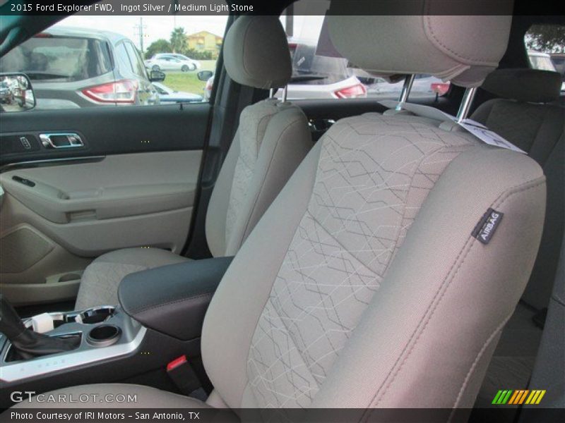 Ingot Silver / Medium Light Stone 2015 Ford Explorer FWD