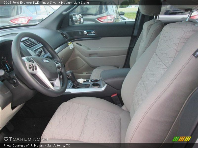 Ingot Silver / Medium Light Stone 2015 Ford Explorer FWD