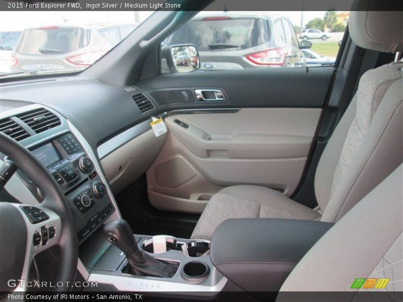 Ingot Silver / Medium Light Stone 2015 Ford Explorer FWD