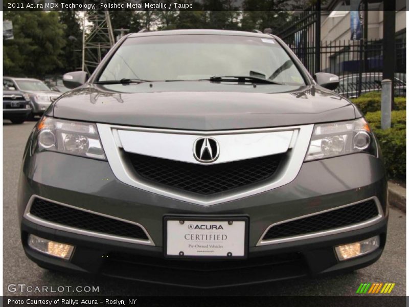 Polished Metal Metallic / Taupe 2011 Acura MDX Technology