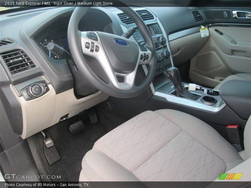 Ingot Silver / Medium Light Stone 2015 Ford Explorer FWD
