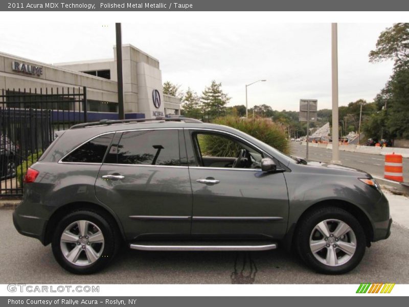 Polished Metal Metallic / Taupe 2011 Acura MDX Technology