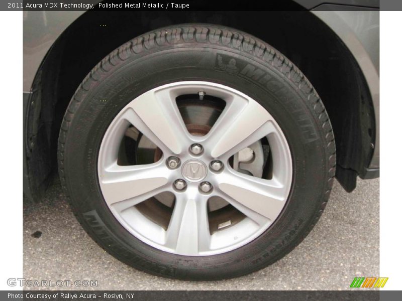 Polished Metal Metallic / Taupe 2011 Acura MDX Technology