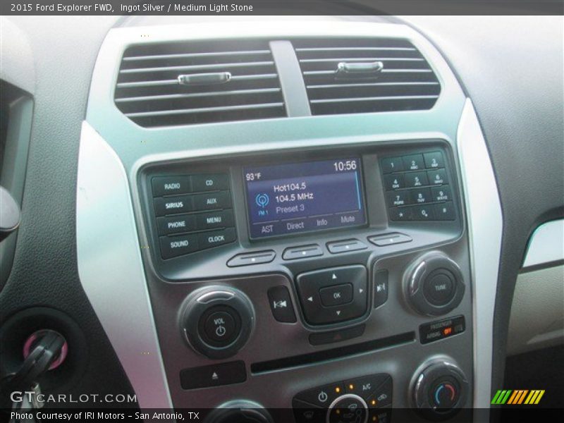 Ingot Silver / Medium Light Stone 2015 Ford Explorer FWD