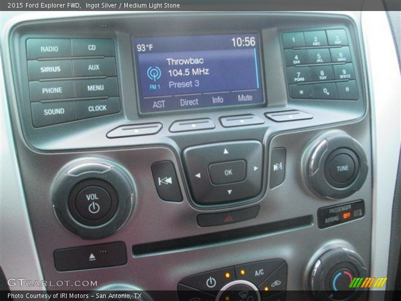 Ingot Silver / Medium Light Stone 2015 Ford Explorer FWD