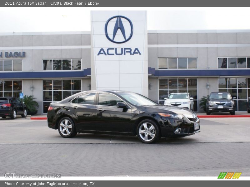 Crystal Black Pearl / Ebony 2011 Acura TSX Sedan
