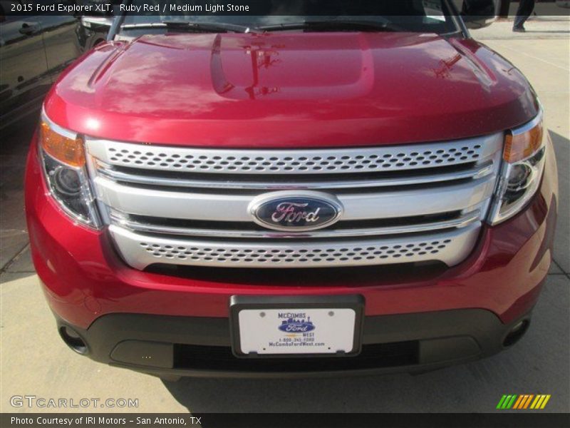 Ruby Red / Medium Light Stone 2015 Ford Explorer XLT