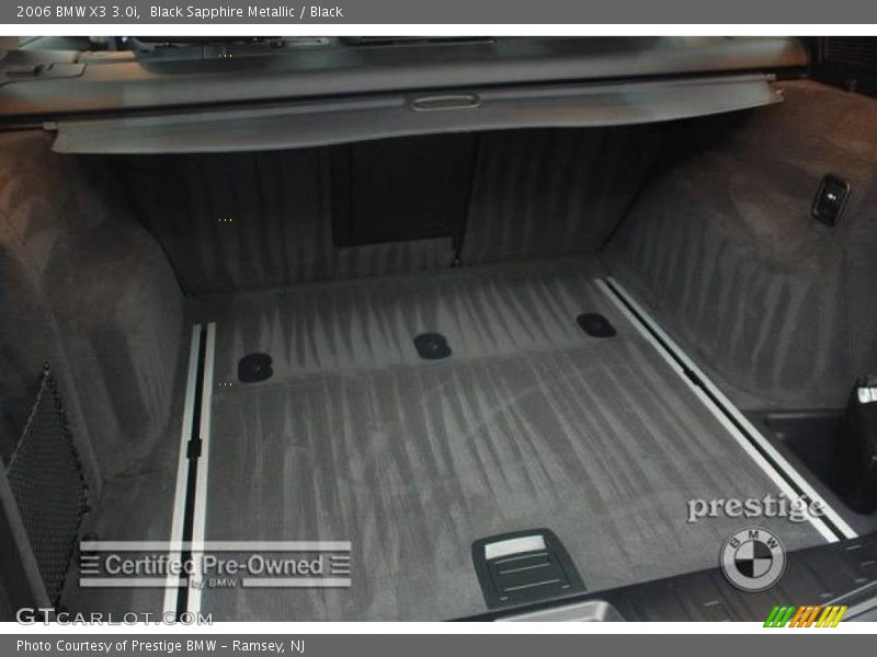 Black Sapphire Metallic / Black 2006 BMW X3 3.0i