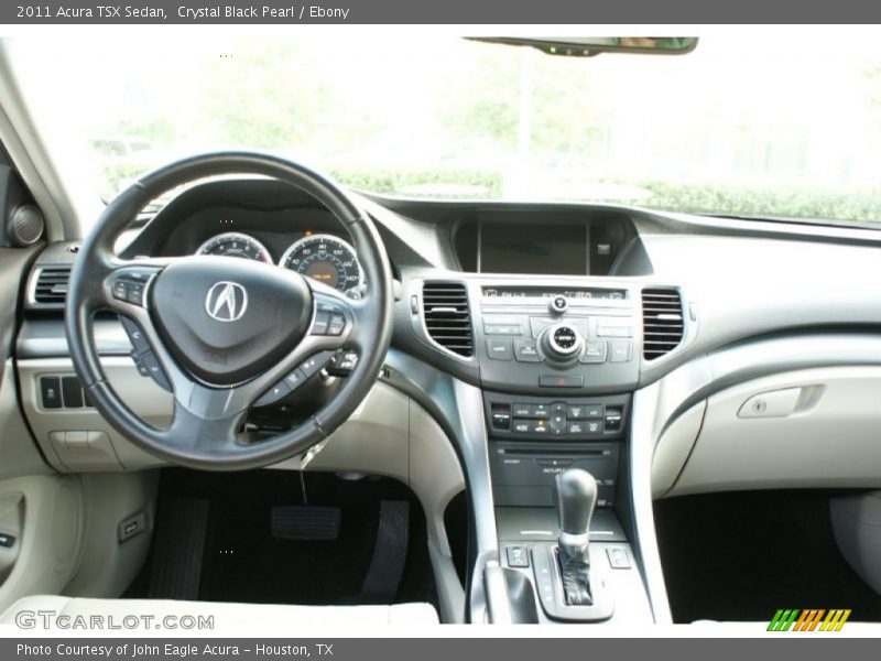 Crystal Black Pearl / Ebony 2011 Acura TSX Sedan
