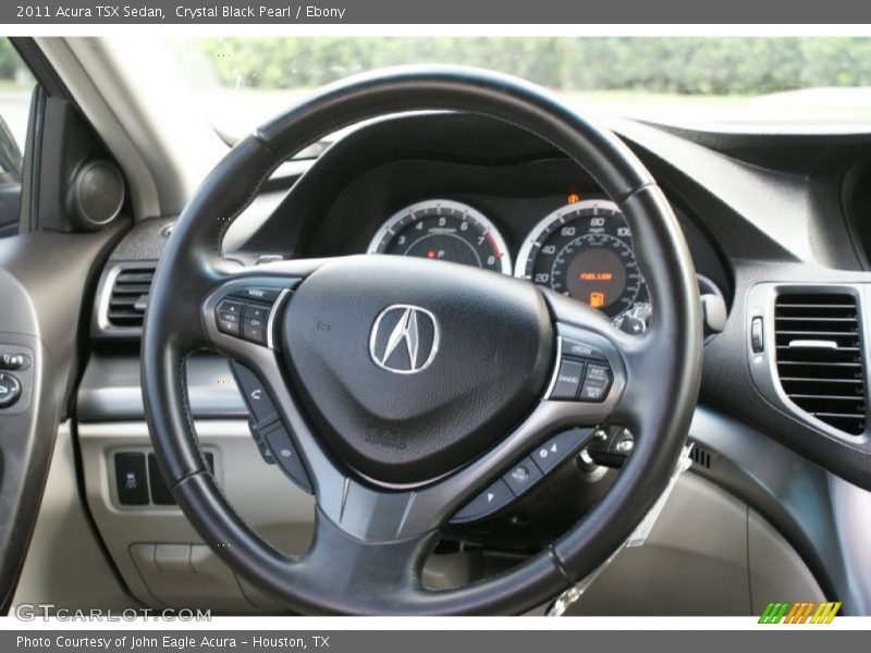 Crystal Black Pearl / Ebony 2011 Acura TSX Sedan