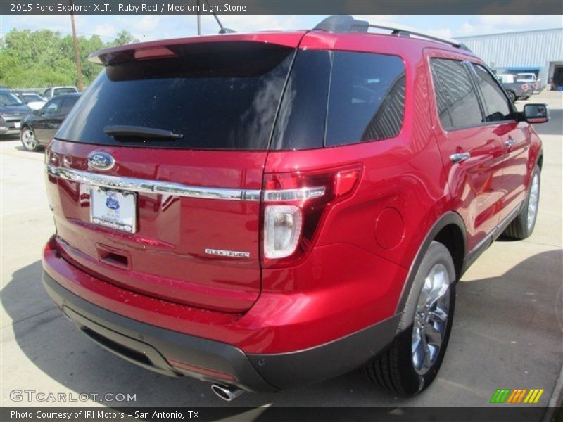 Ruby Red / Medium Light Stone 2015 Ford Explorer XLT