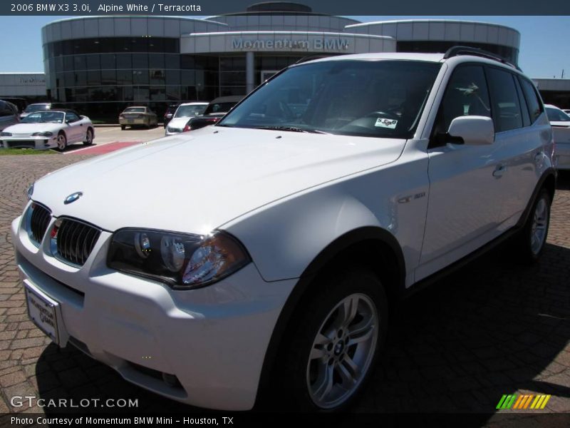 Alpine White / Terracotta 2006 BMW X3 3.0i