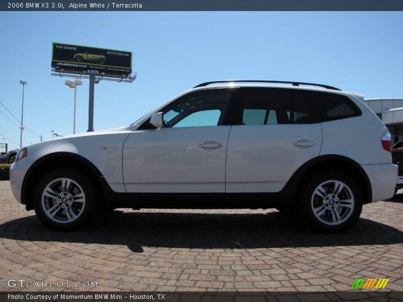 Alpine White / Terracotta 2006 BMW X3 3.0i