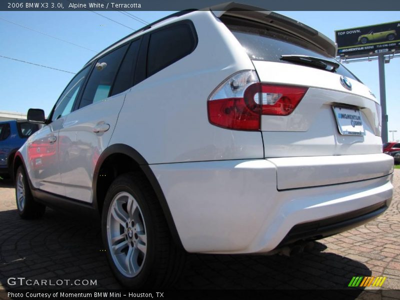 Alpine White / Terracotta 2006 BMW X3 3.0i
