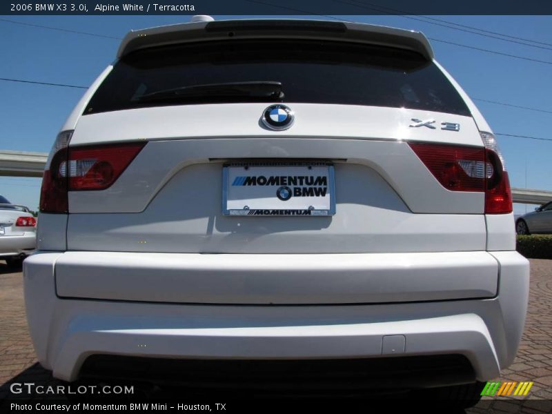 Alpine White / Terracotta 2006 BMW X3 3.0i