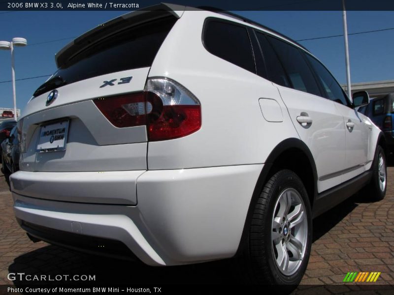 Alpine White / Terracotta 2006 BMW X3 3.0i