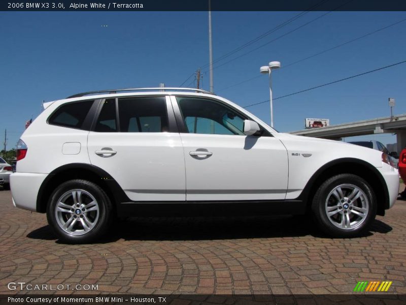 Alpine White / Terracotta 2006 BMW X3 3.0i