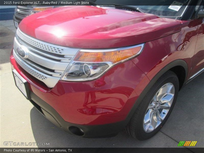 Ruby Red / Medium Light Stone 2015 Ford Explorer XLT