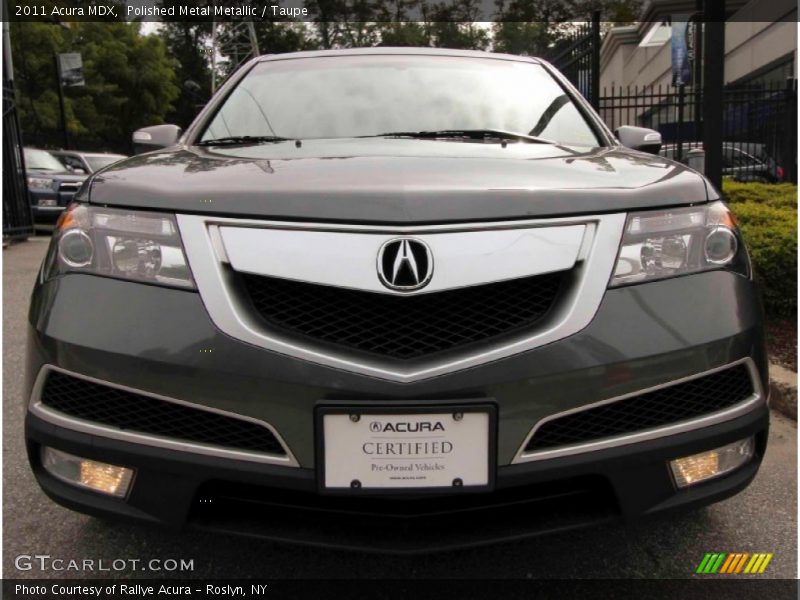 Polished Metal Metallic / Taupe 2011 Acura MDX