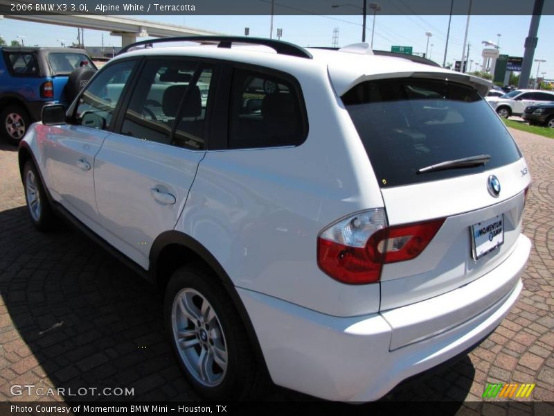 Alpine White / Terracotta 2006 BMW X3 3.0i