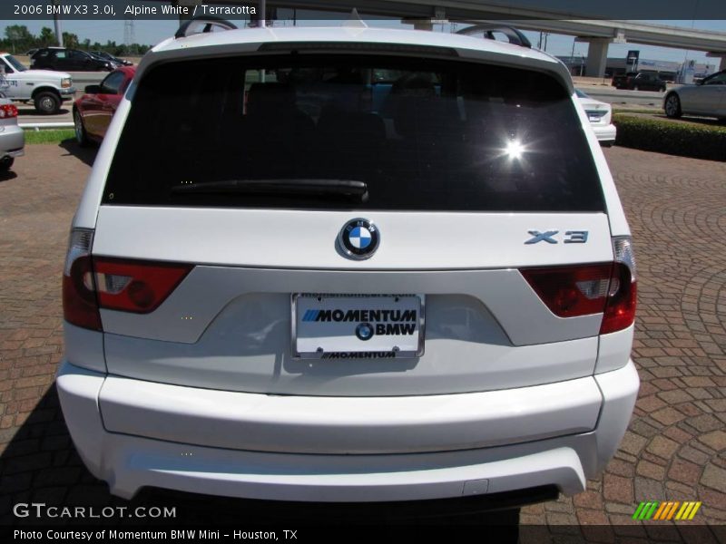 Alpine White / Terracotta 2006 BMW X3 3.0i