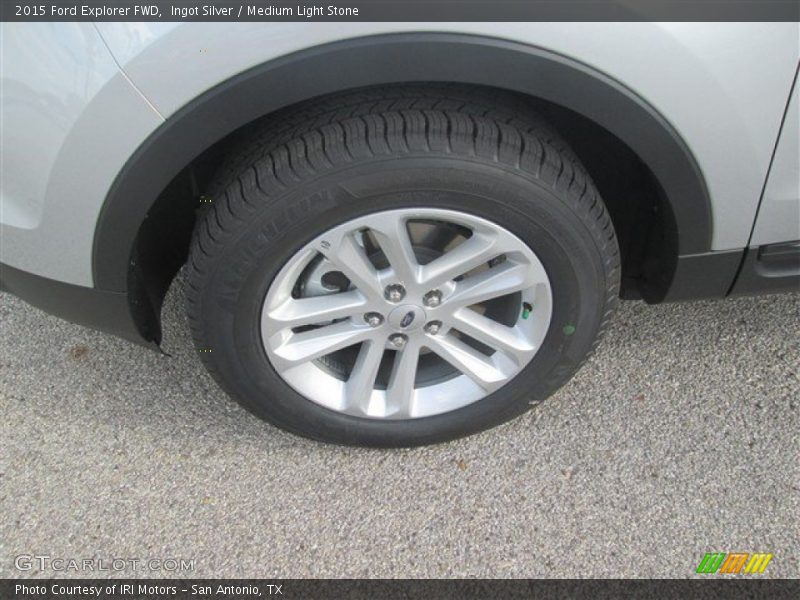Ingot Silver / Medium Light Stone 2015 Ford Explorer FWD
