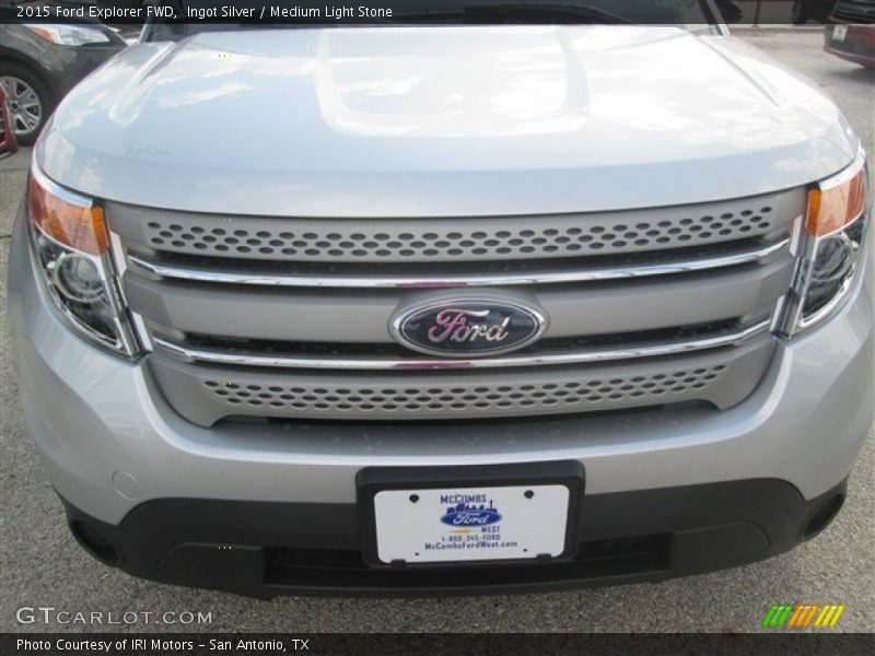 Ingot Silver / Medium Light Stone 2015 Ford Explorer FWD