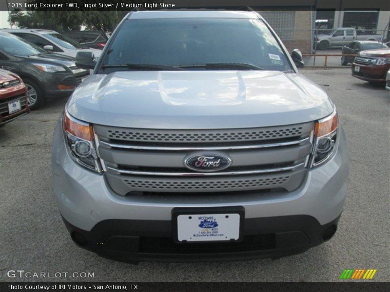 Ingot Silver / Medium Light Stone 2015 Ford Explorer FWD