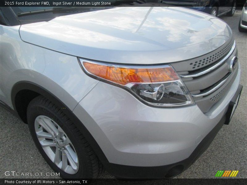 Ingot Silver / Medium Light Stone 2015 Ford Explorer FWD