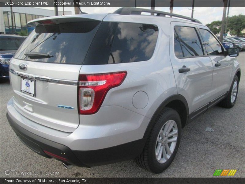 Ingot Silver / Medium Light Stone 2015 Ford Explorer FWD