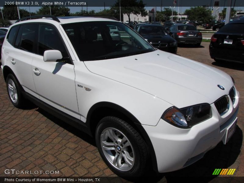 Alpine White / Terracotta 2006 BMW X3 3.0i