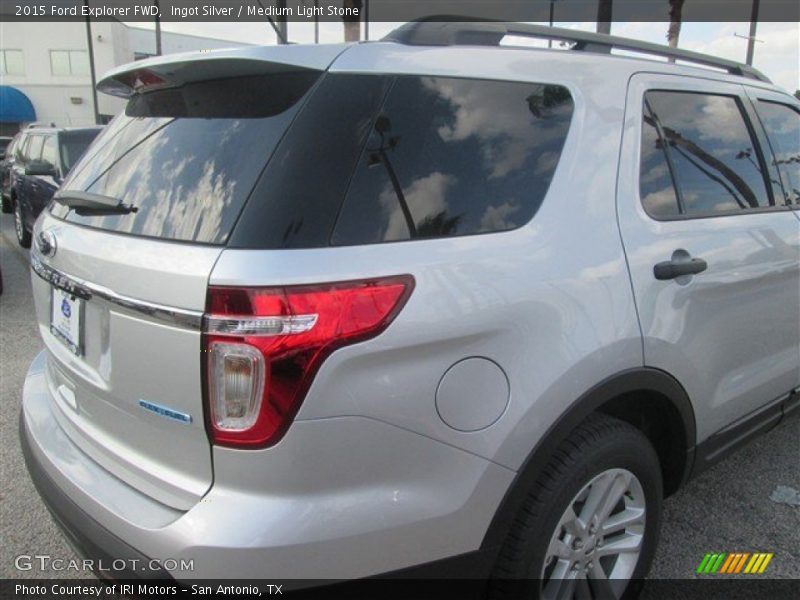 Ingot Silver / Medium Light Stone 2015 Ford Explorer FWD