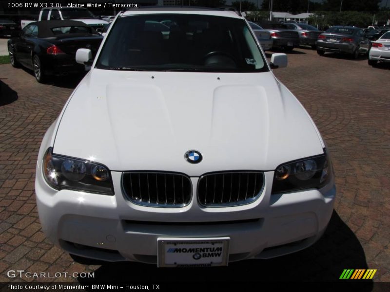 Alpine White / Terracotta 2006 BMW X3 3.0i