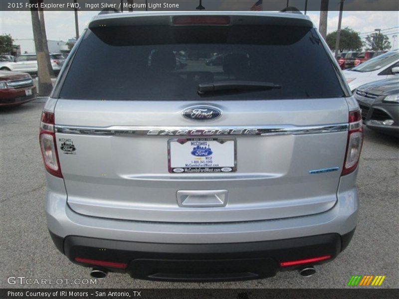 Ingot Silver / Medium Light Stone 2015 Ford Explorer FWD