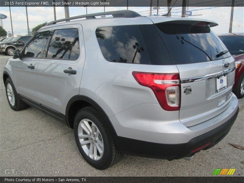 Ingot Silver / Medium Light Stone 2015 Ford Explorer FWD