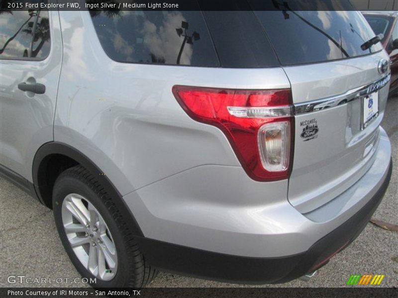 Ingot Silver / Medium Light Stone 2015 Ford Explorer FWD