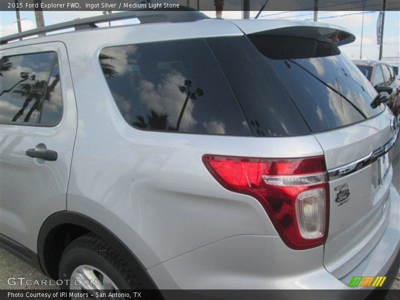 Ingot Silver / Medium Light Stone 2015 Ford Explorer FWD