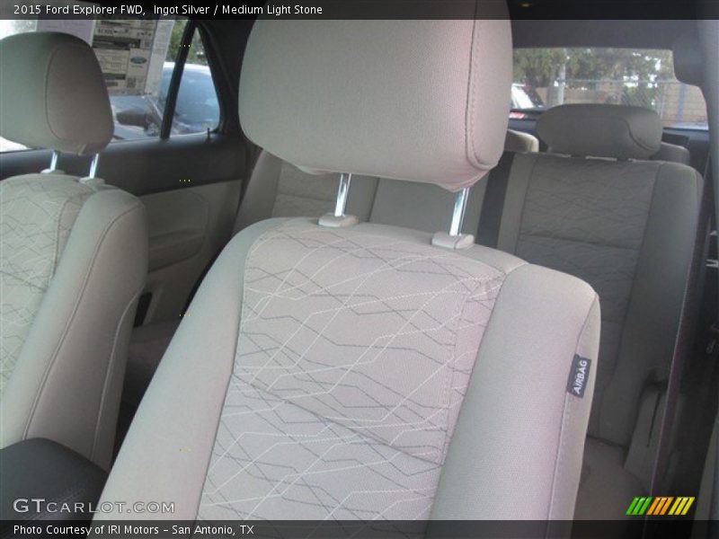 Ingot Silver / Medium Light Stone 2015 Ford Explorer FWD