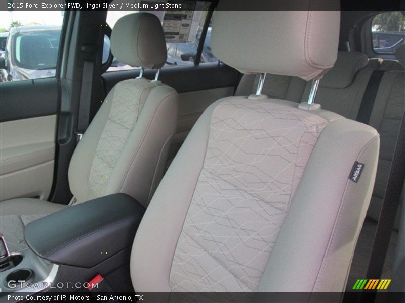 Ingot Silver / Medium Light Stone 2015 Ford Explorer FWD