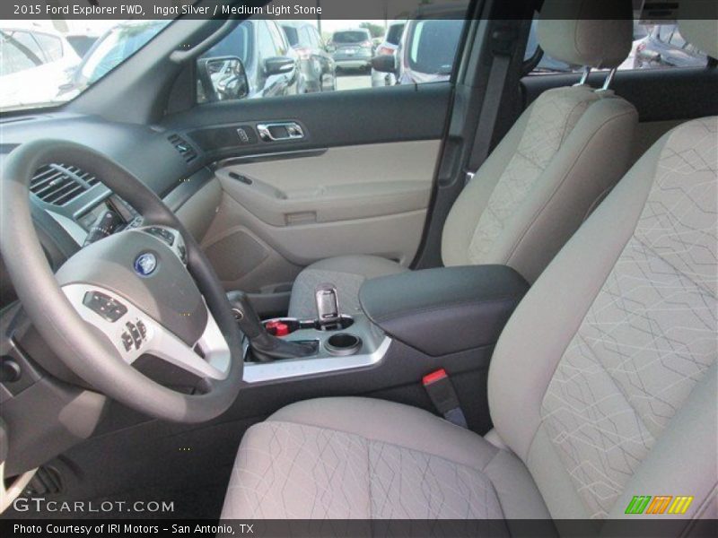 Ingot Silver / Medium Light Stone 2015 Ford Explorer FWD
