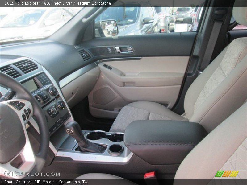 Ingot Silver / Medium Light Stone 2015 Ford Explorer FWD
