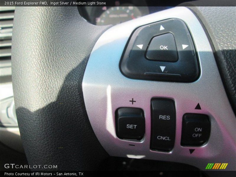 Ingot Silver / Medium Light Stone 2015 Ford Explorer FWD