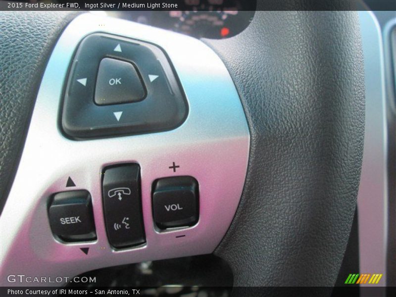 Ingot Silver / Medium Light Stone 2015 Ford Explorer FWD