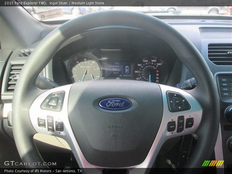 Ingot Silver / Medium Light Stone 2015 Ford Explorer FWD