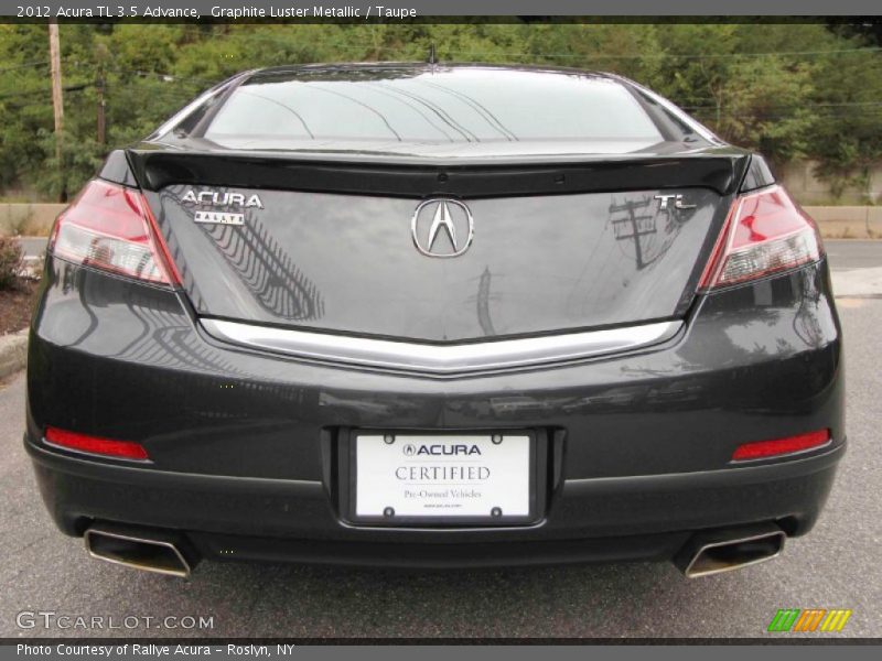Graphite Luster Metallic / Taupe 2012 Acura TL 3.5 Advance
