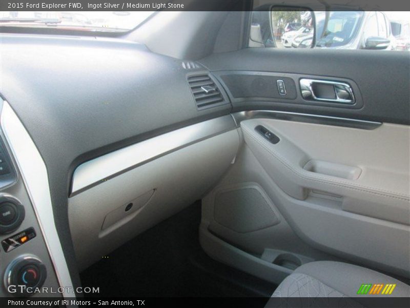 Ingot Silver / Medium Light Stone 2015 Ford Explorer FWD