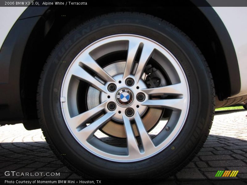 Alpine White / Terracotta 2006 BMW X3 3.0i