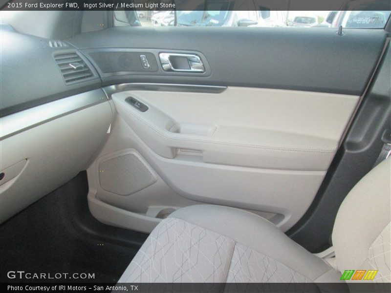 Ingot Silver / Medium Light Stone 2015 Ford Explorer FWD